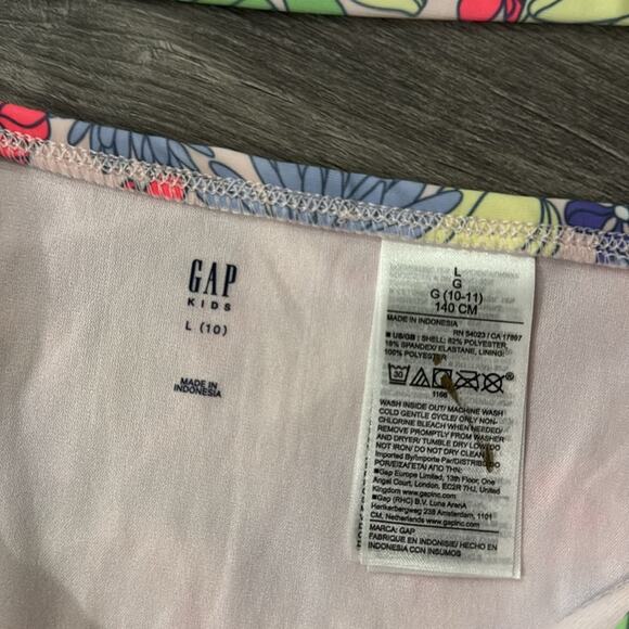 NWT GAP Girls' Floral Rashguard Swim Set - Size 10 - Picture 7 of 9
